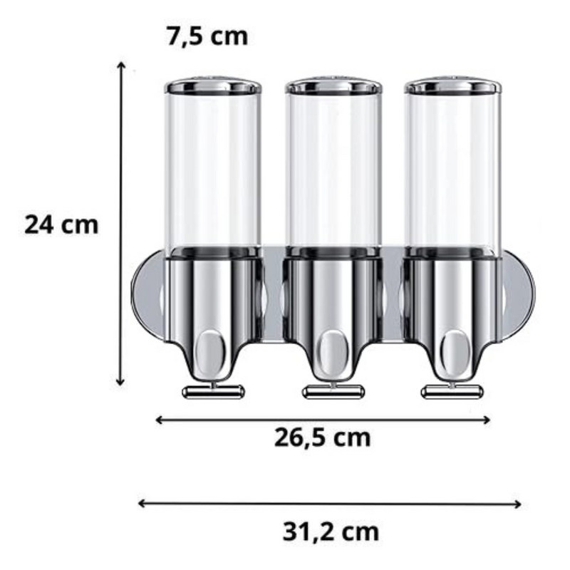 Dispenser de Shampoo e Sabonete