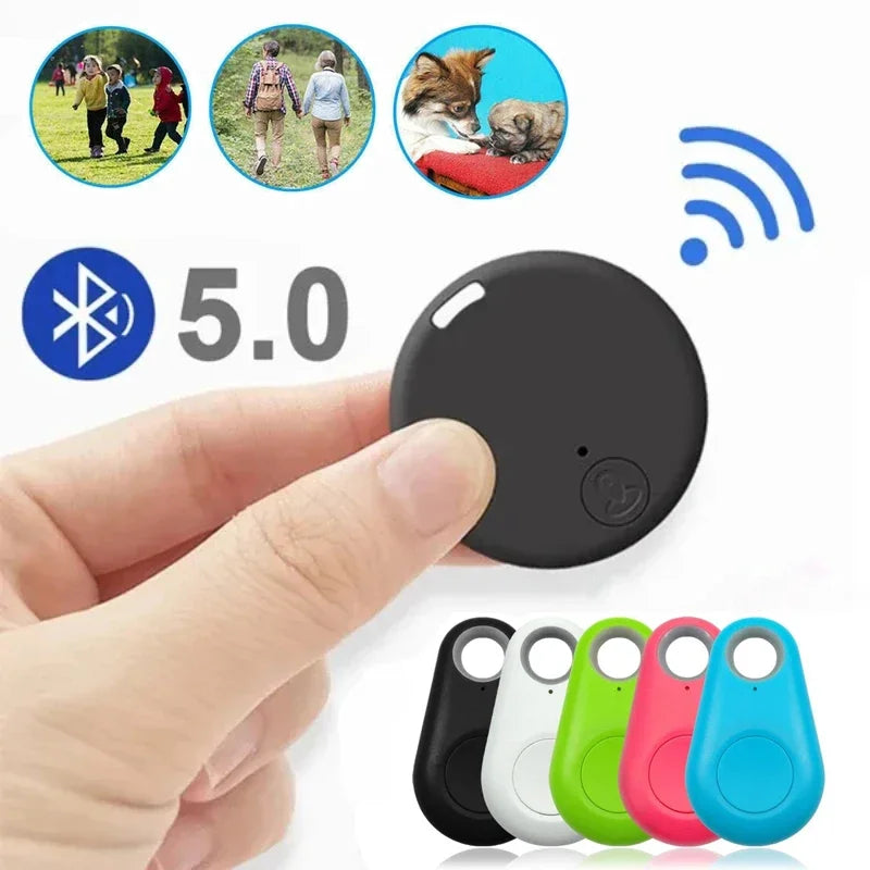 Mini Mobile Bluetooth 5.0 Tracker Anti-Lost Device Round Anti-Lost Device Pet Kids Bag Wallet Tracking Smart Finder Locator ﻿